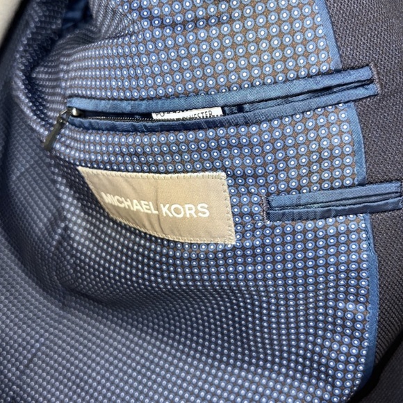 Michael Kors Navy Performance Blazer - Picture 8 of 12